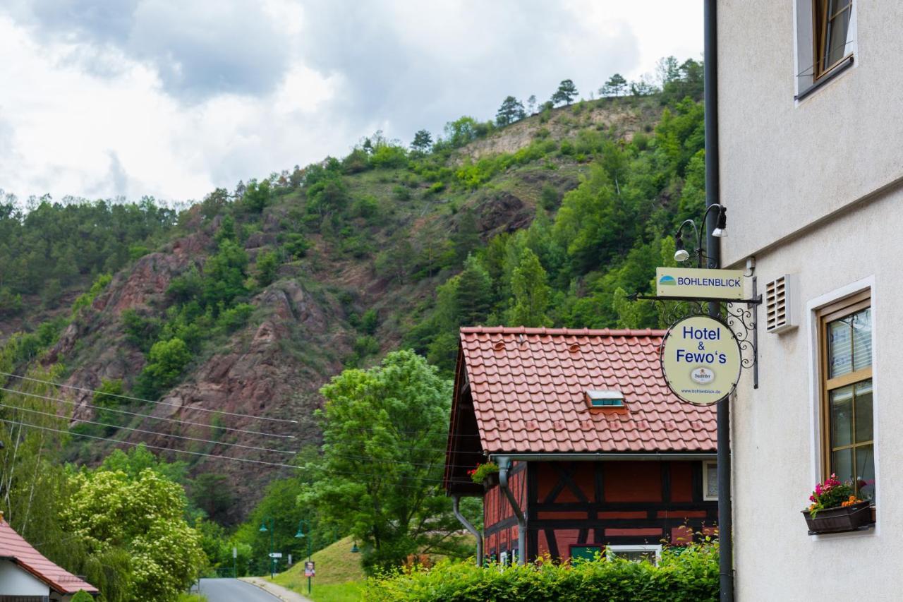 Hotel&Ferienwohnungen Bohlenblick Saalfeld Saale Exterior foto