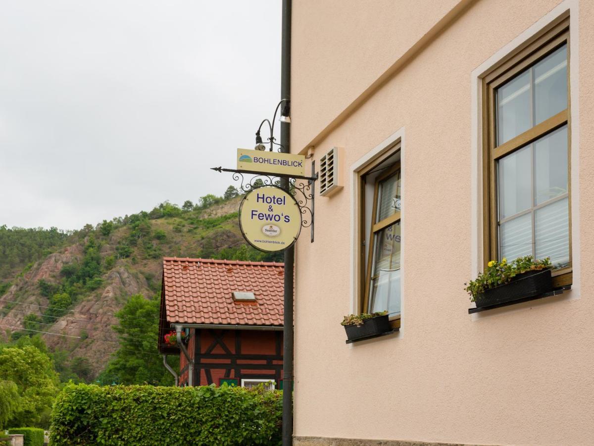Hotel&Ferienwohnungen Bohlenblick Saalfeld Saale Exterior foto